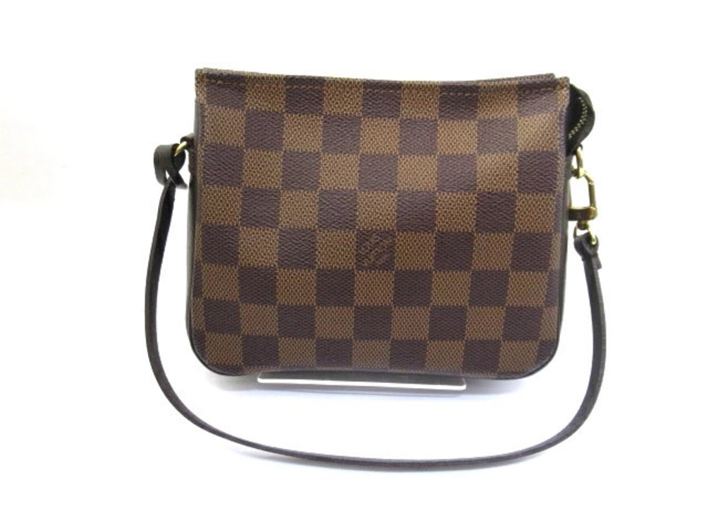 LOUIS VUITTON Bag Pouch Clutch handle Trousse Makeup Damier